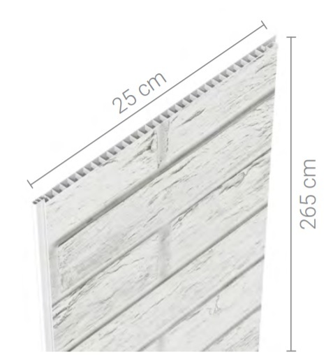 Vilo Motivo GRAPHITE DECOR TILES - 2650mm (pack of 4 panels) Modern Range